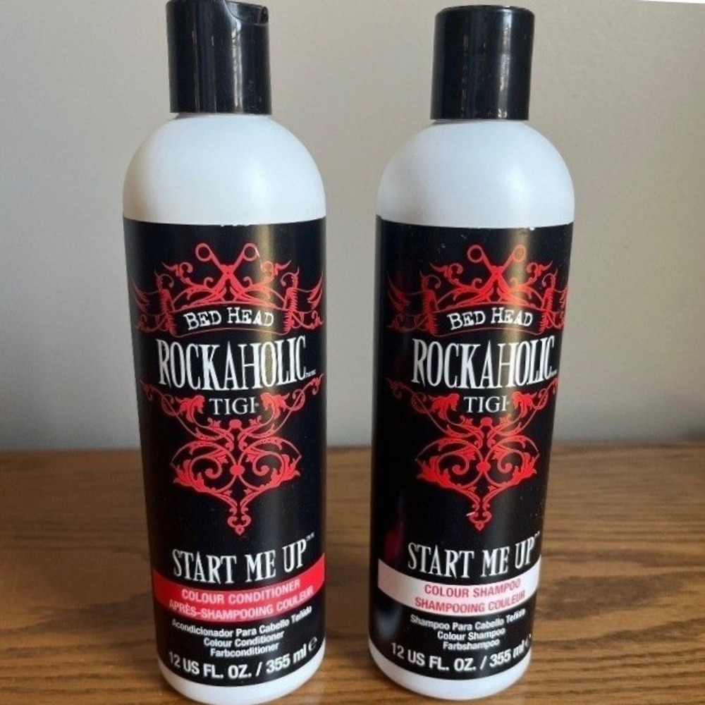 Bed Head Rockaholic TIGI, Start Me Up, Colour Shampoo & Conditioner, 12 oz, USA